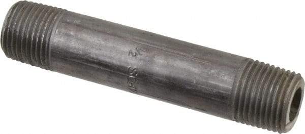 Value Collection - Schedule 160, 1/2" Diam x 4" Long Black Pipe Nipple - Threaded - All Tool & Supply