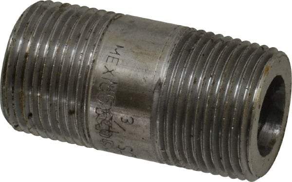 Value Collection - Schedule 160, 3/4" Diam x 2" Long Black Pipe Nipple - Threaded - All Tool & Supply