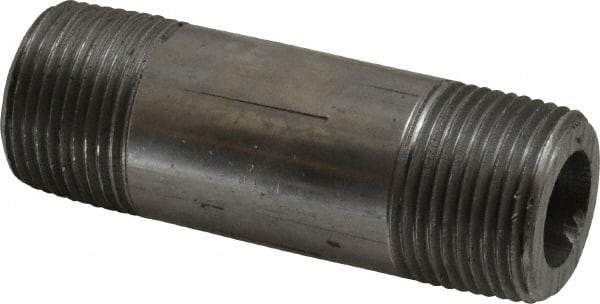 Value Collection - Schedule 160, 3/4" Diam x 3" Long Black Pipe Nipple - Threaded - All Tool & Supply