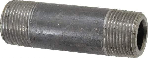 Value Collection - Schedule 160, 1" Diam x 4" Long Black Pipe Nipple - Threaded - All Tool & Supply