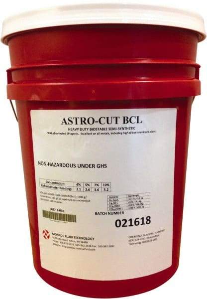 Monroe Fluid Technology - 5 Gal Pail Cutting & Grinding Fluid - Semisynthetic - All Tool & Supply