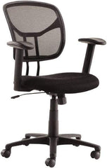 OIF - 41-1/8" High Task Chair - 25" Wide x 26" Deep, Mesh Seat, Black - All Tool & Supply