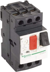 Schneider Electric - 32 Amp, 690 VAC at 50/60 Hz, 3 Pole, Bolt On, Clip Motor Circuit Breaker - Thermal Magnetic Trip, Multiple Breaking Capacity Ratings, 78mm Deep x 89mm High x 45mm Wide - All Tool & Supply