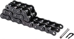 U.S. Tsubaki - 1/2" Pitch, ANSI 40, Solid Roller Chain - Chain No. 40, 3,416 Lb. Capacity, 5/16" Roller Diam, 5/16" Roller Width - All Tool & Supply