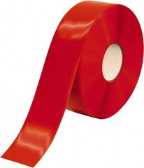 PRO-SAFE - Red Solid Color PVC Tape - 3" Wide x 100' Long x 50 mil Thick, General Traffic - All Tool & Supply