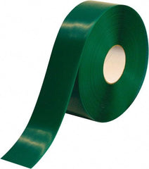 PRO-SAFE - Green Solid Color PVC Tape - 3" Wide x 100' Long x 50 mil Thick, General Traffic - All Tool & Supply