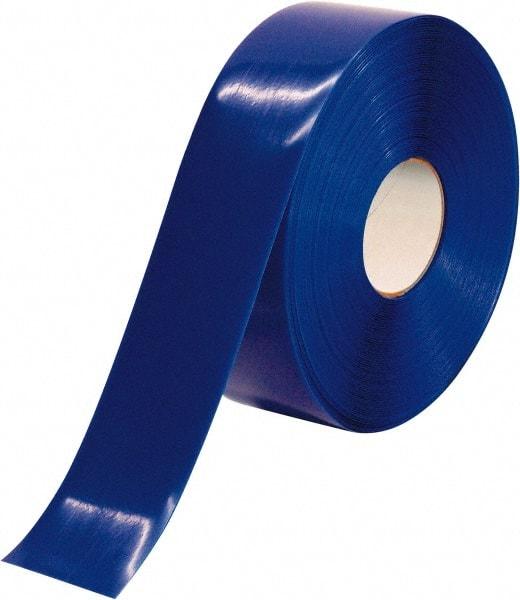 PRO-SAFE - Blue Solid Color PVC Tape - 3" Wide x 100' Long x 50 mil Thick, General Traffic - All Tool & Supply