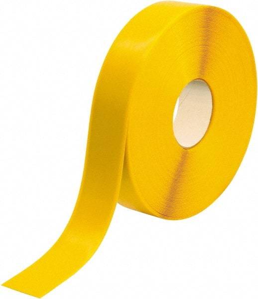 PRO-SAFE - Yellow Solid Color PVC Tape - 2" Wide x 100' Long x 50 mil Thick, General Traffic - All Tool & Supply