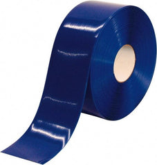 PRO-SAFE - Blue Solid Color PVC Tape - 4" Wide x 100' Long x 50 mil Thick, General Traffic - All Tool & Supply