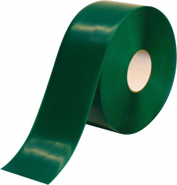 PRO-SAFE - Green Solid Color PVC Tape - 4" Wide x 100' Long x 50 mil Thick, General Traffic - All Tool & Supply