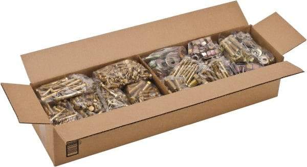 Value Collection - 2,275 Piece Steel Hex Head Cap Screws - 1/4 to 5/8 Thread, Grade 5 - All Tool & Supply