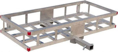 Erickson Manufacturing - Aluminum Cargo Carrier - 22-1/2" Wide x 49" Long, Silver, For Use with 2" Receivers - All Tool & Supply