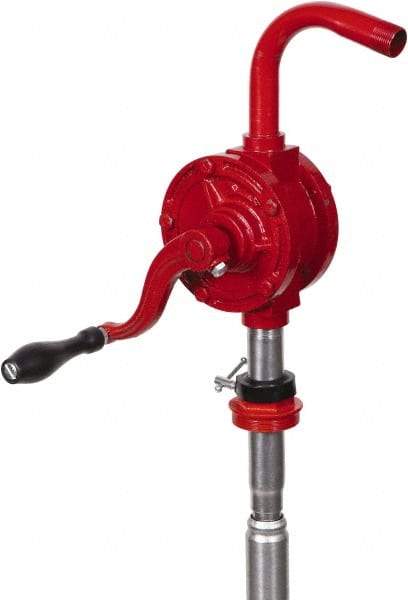 PRO-LUBE - Oil & Fuel Lubrication 0.07 Gal/Turn Flow Cast Iron Rotary Hand Pump - For 15 to 55 Gal Container - All Tool & Supply