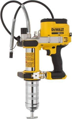 DeWALT - 10,000 Max psi, Flexible Battery-Operated Grease Gun - 16 oz Capacity, Bulk & Cartridge Fill, Includes Shoulder Strap - All Tool & Supply