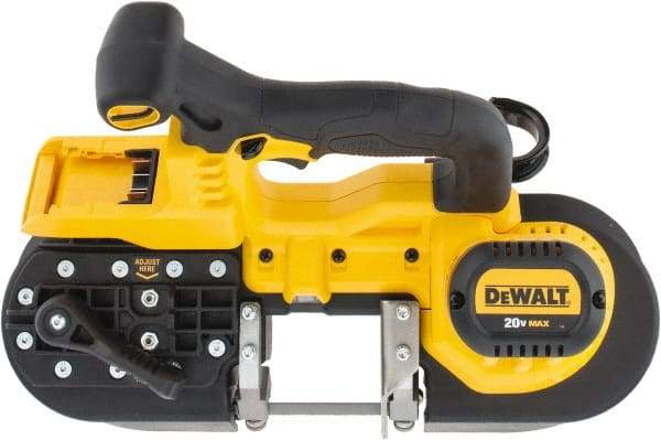 DeWALT - 20 Volt, 32-7/8" Blade, 740 SFPM Cordless Portable Bandsaw - 2-1/2" (Round) & 2-1/2 x 2-1/2" (Rectangle) Cutting Capacity, Lithium-Ion Battery Not Included - All Tool & Supply