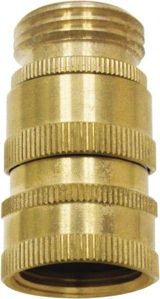 SANI-LAV - 3/4 GHT Garden Hose Quick Disconnect - Brass, Female Hose to Male Hose Connector - All Tool & Supply