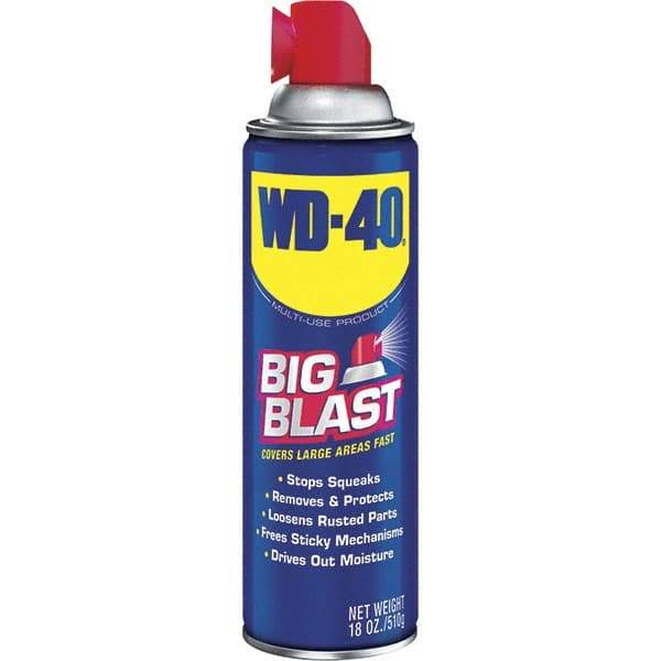 WD-40 - 18 oz Multi-Use Product with Big-Blast Spray - Liquid, Stop Squeaks, Removes & Protects, Loosens Rusted Parts, Free Sticky Mechanisms, Drives Out Moisture - All Tool & Supply