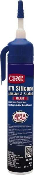 CRC - 8 oz Tube Blue RTV Silicone Gasket Sealant - -60 to 450°F Operating Temp, 24 hr Full Cure Time - All Tool & Supply