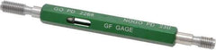 GF Gage - 1/4-28, Class 2B, Double End Plug Thread Go/No Go Gage - Hardened Tool Steel, Size 1 Handle Included - All Tool & Supply