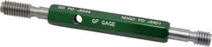 GF Gage - 3/8-16, Class 2B, Double End Plug Thread Go/No Go Gage - Hardened Tool Steel, Size 2 Handle Included - All Tool & Supply