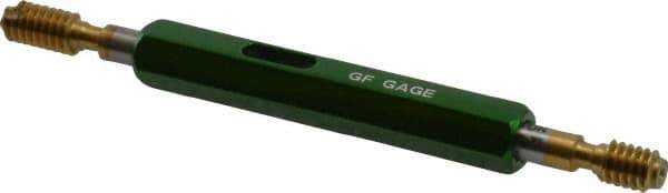 GF Gage - #12-24, Class 2B, Double End Plug Thread Go/No Go Gage - High Speed Steel, Size 0 Handle Included - All Tool & Supply