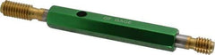 GF Gage - 3/8-16, Class 2B, Double End Plug Thread Go/No Go Gage - High Speed Steel, Size 2 Handle Included - All Tool & Supply