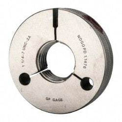 GF Gage - 1-1/4 - 7 Go/No Go Double Ring Thread Gage - Class 2A - All Tool & Supply