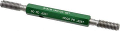 GF Gage - 3/8-16 Go/No Go Truncated Taperlock Thread Setting Plug Gage - Class 2A, Size 2 Handle, Steel - All Tool & Supply