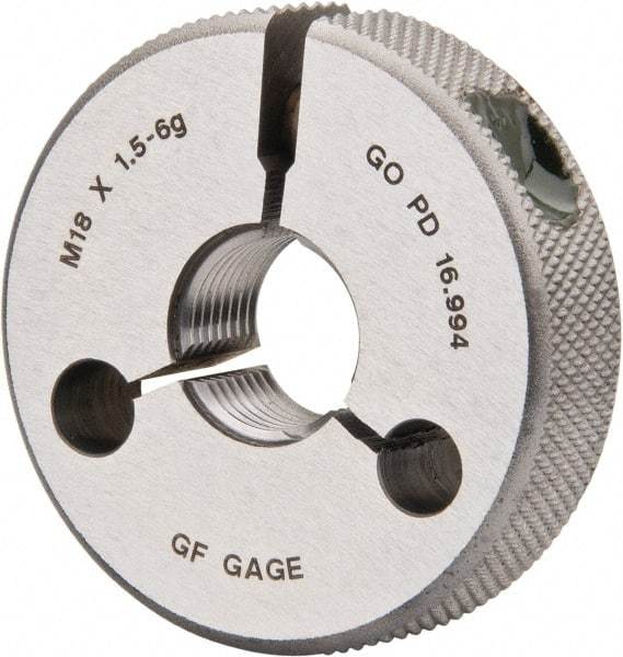 GF Gage - M18x1.5 Go Single Ring Thread Gage - Class 6G - All Tool & Supply