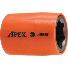 Apex - 1/2" Drive, 17mm Socket, Standard Power Socket - 6 Points, 1.53" OAL - All Tool & Supply