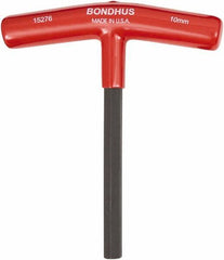 Bondhus - 10mm Hex, T-Handle Cushion Grip, Hex Key - 152mm OAL, Metric System of Measurement - All Tool & Supply