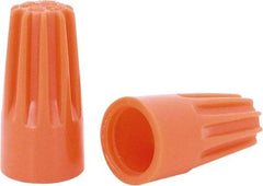 Ideal - 1, 18 + & 1, 20 to 2, 14 AWG, 600 Volt, Flame Retardant, Standard Twist on Wire Connector - Orange, 221°F - All Tool & Supply