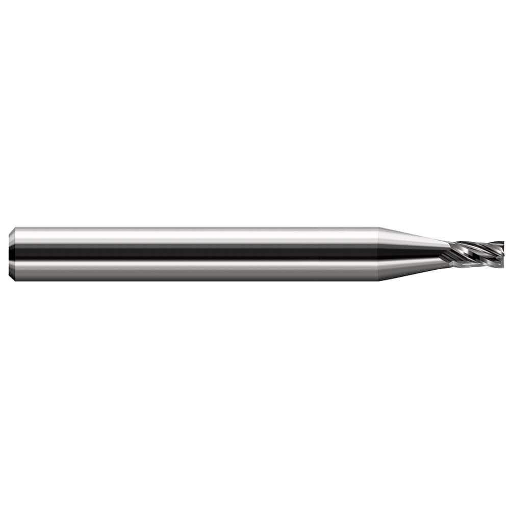 Harvey Tool - 0.052", 5/64" LOC, 1/8" Shank Diam, 1-1/2" OAL, 4 Flute Solid Carbide Square End Mill - Exact Industrial Supply