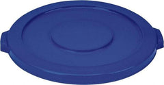 PRO-SOURCE - Round Lid for Use with 20 Gal Round Trash Cans - Blue, Polyethylene, For Brute Trash Cans - All Tool & Supply