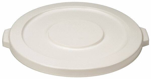 PRO-SOURCE - Round Lid for Use with 20 Gal Round Trash Cans - White, Polyethylene, For Brute Trash Cans - All Tool & Supply