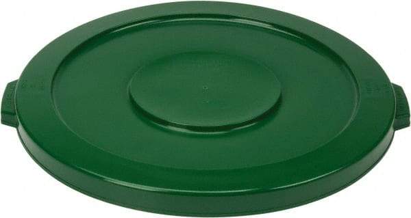 PRO-SOURCE - Round Lid for Use with 32 Gal Round Trash Cans - Green, Polyethylene, For Brute Trash Cans - All Tool & Supply