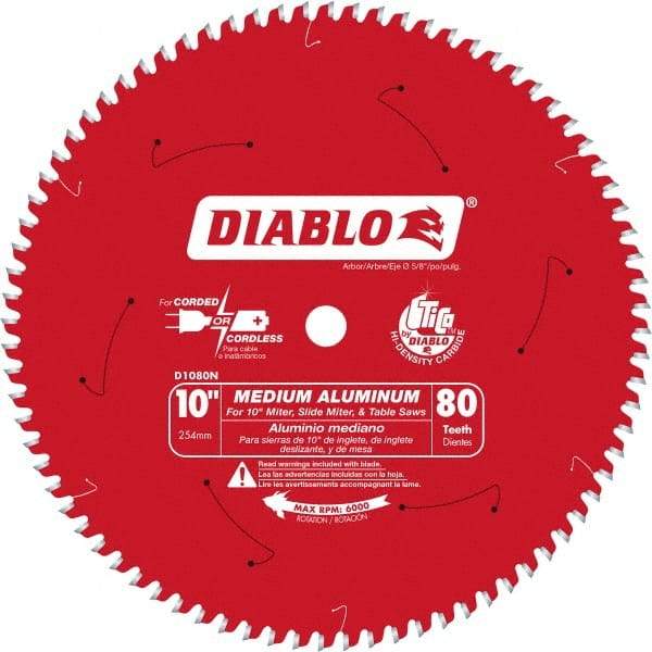 Freud - 10" Blade Diam, 100 Teeth, Carbide-Tipped Cold Saw Blade - 5/8" Arbor Hole Diam, 0.071" Blade Thickness - All Tool & Supply