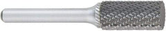 OSG - 1/8" Cut Diam, 1/4" Shank Diam, Cylinder Head Burr - Carbide, Flat End, 1/2" LOC, 2" OAL - All Tool & Supply