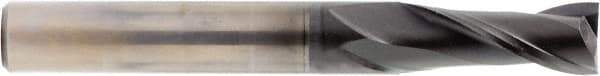 OSG - 1/64", 3/64" LOC, 1/8" Shank Diam, 1-3/4" OAL, 2 Flute, Solid Carbide Square End Mill - Single End, Diamond Finish, Spiral Flute, 30° Helix, Right Hand Cut, Right Hand Flute, Series 7020 - All Tool & Supply