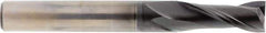 OSG - 1/64", 3/64" LOC, 1/8" Shank Diam, 1-3/4" OAL, 2 Flute, Solid Carbide Square End Mill - Single End, Diamond Finish, Spiral Flute, 30° Helix, Right Hand Cut, Right Hand Flute, Series 7020 - All Tool & Supply