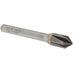 OSG - 3/8" Head Diam, 1/4" Shank Diam, Multi Flute 82° Solid Carbide Countersink - All Tool & Supply