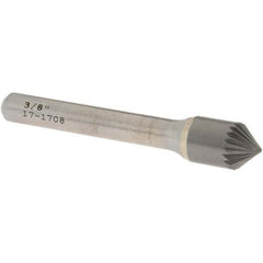 OSG - 3/8" Head Diam, 1/4" Shank Diam, 20 Flute 82° Solid Carbide Countersink - All Tool & Supply