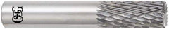 OSG - 7/8" Diam, 1-1/2" LOC, End Mill End, Solid Carbide Diamond Pattern Router Bit - Right Hand Cut, 4" OAL, 7/8" Shank Diam, Use on Alloy Steel, Carbon Steel, Hardened Steel - All Tool & Supply