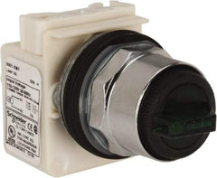 Square D - 30mm Mount Hole, 3 Position, Selector Switch Only - Green, Maintained (MA), Illuminated - All Tool & Supply