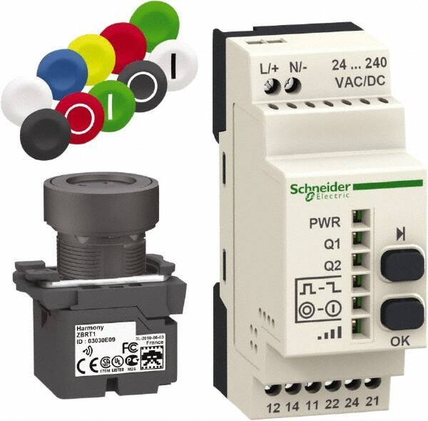 Square D - Maintained (MA) and Momentary (MO), Wireless Pushbutton System with Programmable Receiver - 24-240 VAC/VDC - All Tool & Supply