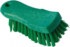 PRO-SOURCE - 1-1/16" Bristle Length, Polypropylene Food Service Brush - 6" Long x 2.63" Wide Head, Green, Foam Block - All Tool & Supply