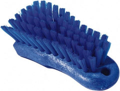 PRO-SOURCE - 1-1/16" Bristle Length, Polypropylene Food Service Brush - 6" Long x 2.63" Wide Head, Blue, Foam Block - All Tool & Supply