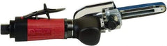 Chicago Pneumatic - 1/2 x 12 Inch, 26,000 RPM Air Belt Sander - 0.4 Hp, 1/4 Inch Inlet, 5.45 CFM Air Consumption, Rear Exhaust - All Tool & Supply