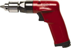 Chicago Pneumatic - 1/4" Keyed Chuck - Pistol Grip Handle, 2,400 RPM, 2.25 LPS, 4.75 CFM, 0.5 hp, 90 psi - All Tool & Supply