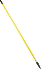 PRO-SOURCE - 60 x 1-1/4" Fiberglass Handle for Floor Squeegees & Push Brooms - Threaded Connection, Yellow - All Tool & Supply